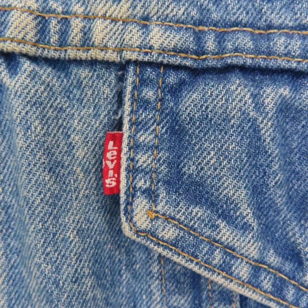 Vintage Levi's 80s/90s Trucker Denim Jacket Coat MADE IN USA Model 70507 0214 XL - Picture 4 of 12